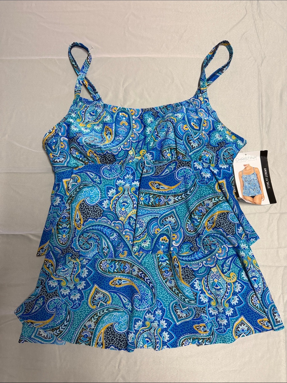 Christina Women's Tankini Swimwear top  | Sz 10
